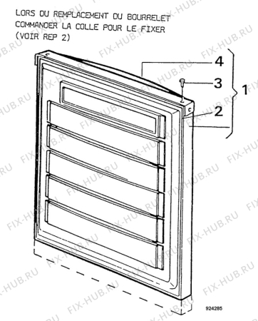 Взрыв-схема холодильника Arthurmartinelux AR3114W - Схема узла Freezer door